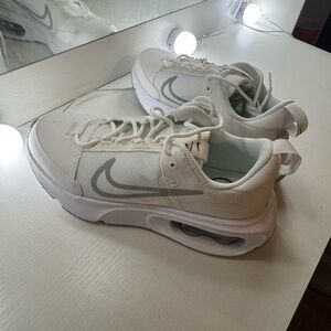 Nike White and Gray Athletic Shoes